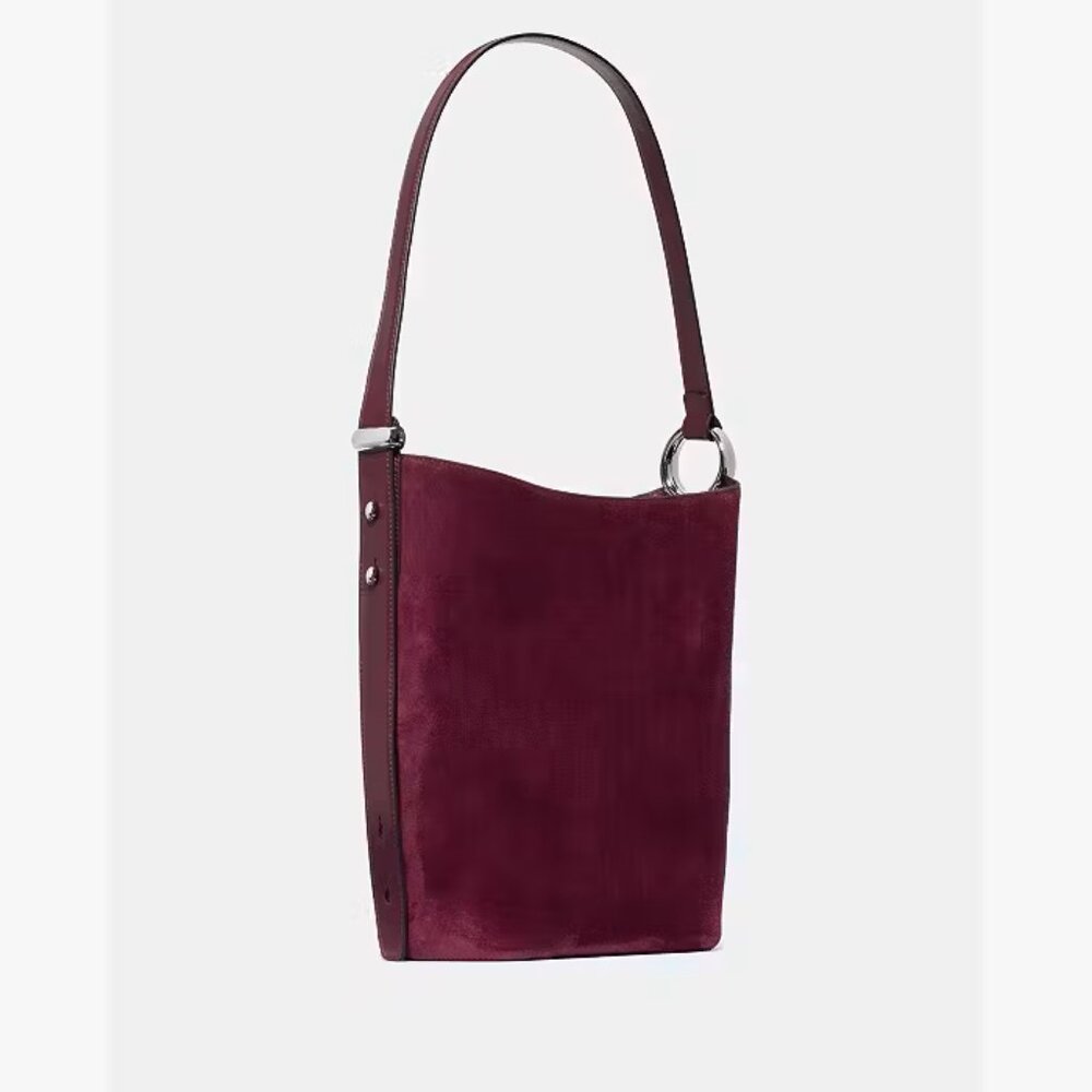 Kate Spade Halo Suede Bucket Bag NIB/NWT in Purple Agate